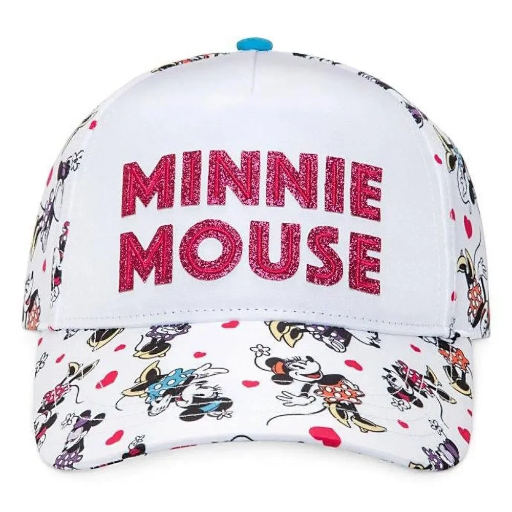 Disney Parks Exclusive World Resort Youth Minnie Mouse Snapback Baseball Cap